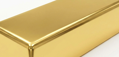 Detail eines goldfarbenen Metallblocks als Symbol für fokussierte Leistung, klare Abgrenzung und gezielte Kandidatenidentifikation mit DashingGOLD ONE.